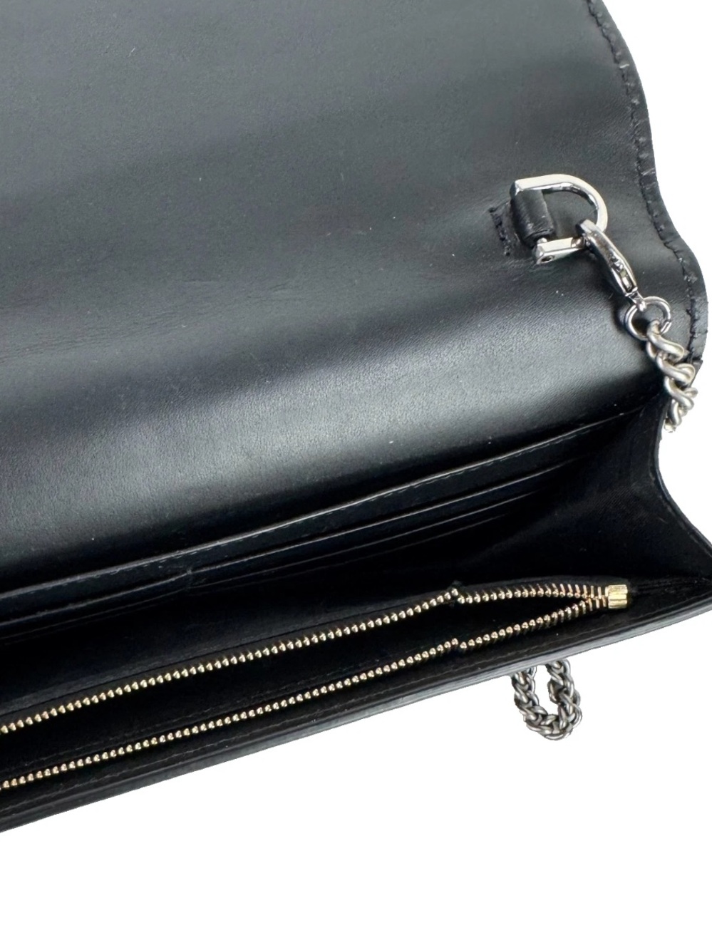 Authentic Gucci Black Embossed Mini Guccissima Bow Signature Bag - Picture 7 of 14